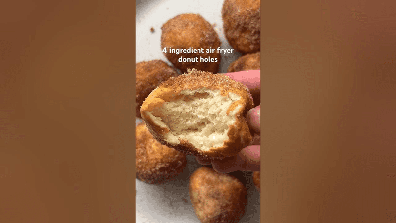 4 Ingredient Air Fryer Donut Holes