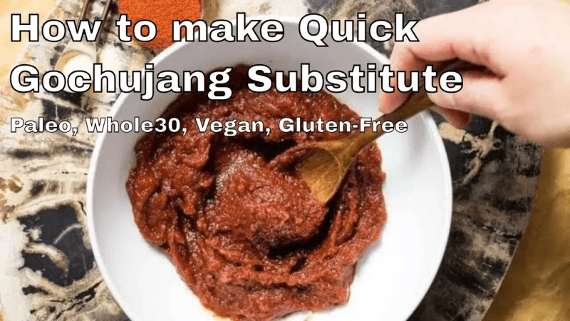 Gochujang substitute (Korean hot pepper paste substitute) for Paleo, Whole30, Vegan, Gluten-free