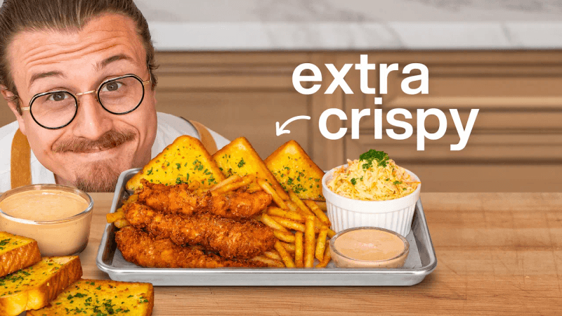 The Ultimate Chicken Tender Plate At Home