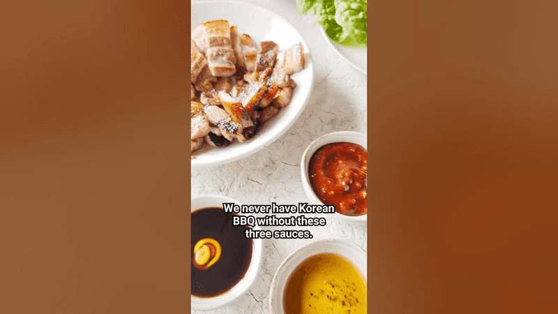 Never have Korean BBQ without THESE 3 sauces