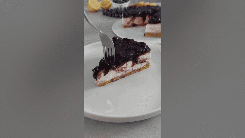 No bake blueberry cheescake