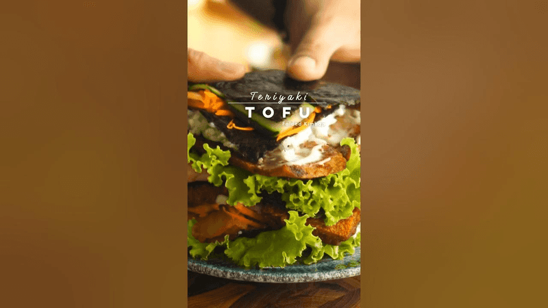 Teriyaki Tofu Folded Kimbap