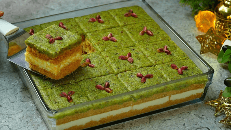 No-Oven Kunafa with Innovative Layers and Multiple Flavors
