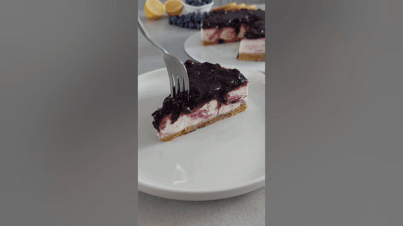 노 오븐 블루베리 치즈케이크 Thumbnail