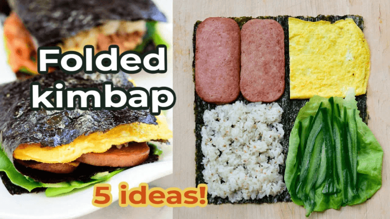 Folded kimbap (접는김밥) - kimbap sandwiches 5 ways! Thumbnail