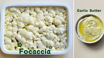 토핑이 필요없는 담백한 포카치아 & 홈메이드 갈릭버터 Thumbnail