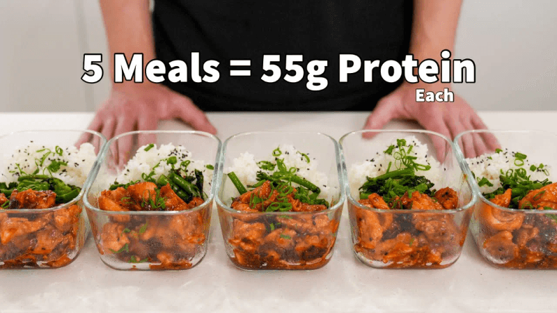 Honey Sriracha Chicken Meal Prep Thumbnail