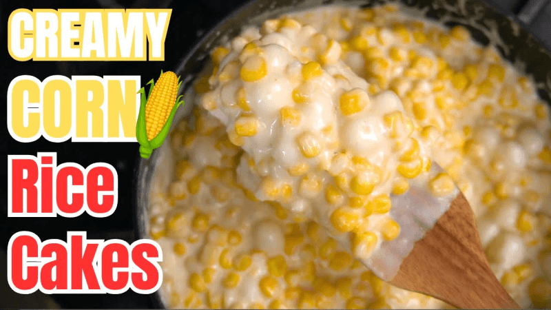 Creamy Cheese Corn with Rice Cakes Thumbnail