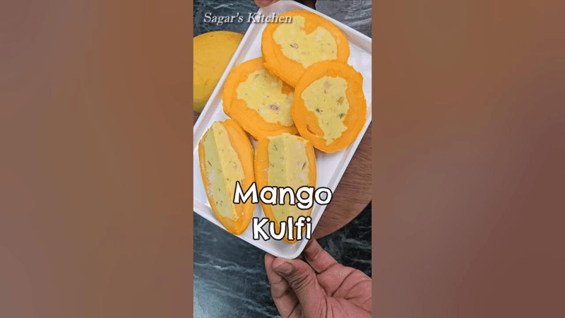 망고 말라이 쿨피...특별한 채워진 망고 쿨피 레시피 #Shorts #Mango Thumbnail