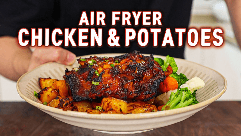 One Pan Air Fryer Gochujang Chicken and Potatoes Thumbnail