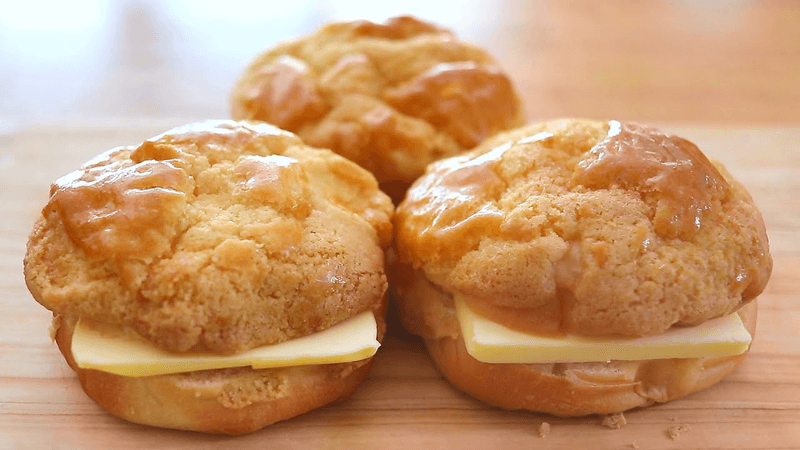 무반죽 홍콩식 소보로빵 (파인애플번) Thumbnail