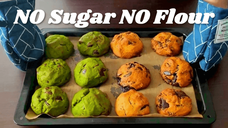 [3분 레시피] 혈당안정 인생르뱅쿠키 2종 레시피 | NO 설탕 | NO 밀가루 Thumbnail