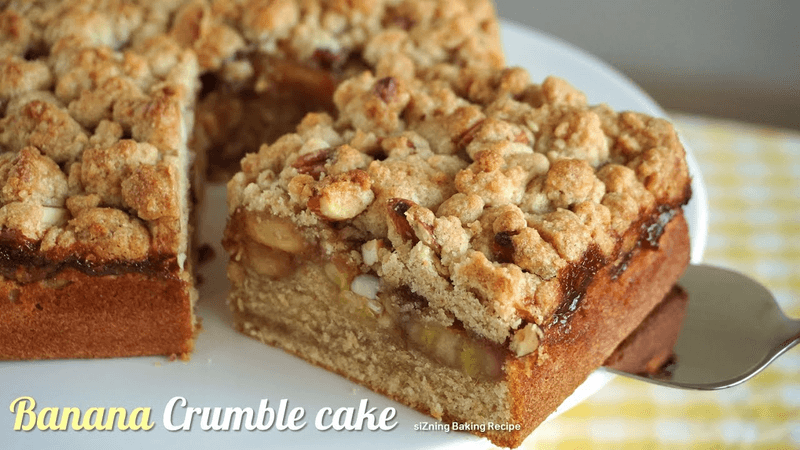 바나나로 꼭 만들어보세요 🍌 반할 '바나나 크럼블 케이크' 만들기 Thumbnail