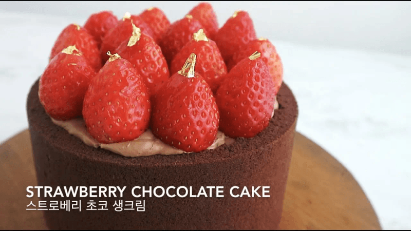 투썸 스트로베리 초코 생크림 케이크 만들기 Thumbnail