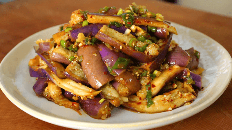 Steamed eggplant side dish (Gaji-namul) Thumbnail