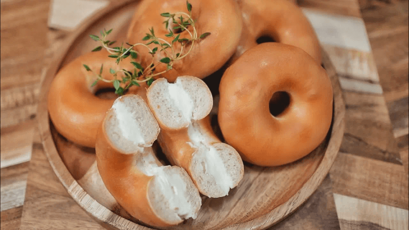 [에어프라이어 베이글] 손반죽으로 에어프라이어 베이글 만들기 (6개) Thumbnail