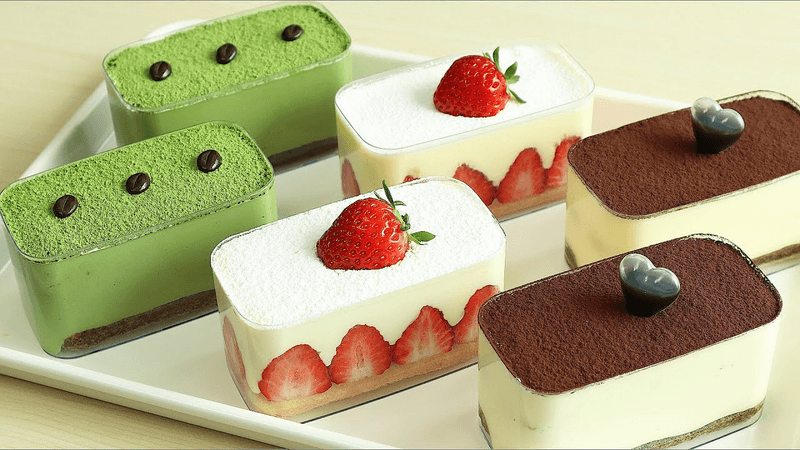 (노오븐)농후한 한가지 크림으로 세가지 맛 티라미수 케이크 만들기!( 보틀 케이크 ) Thumbnail