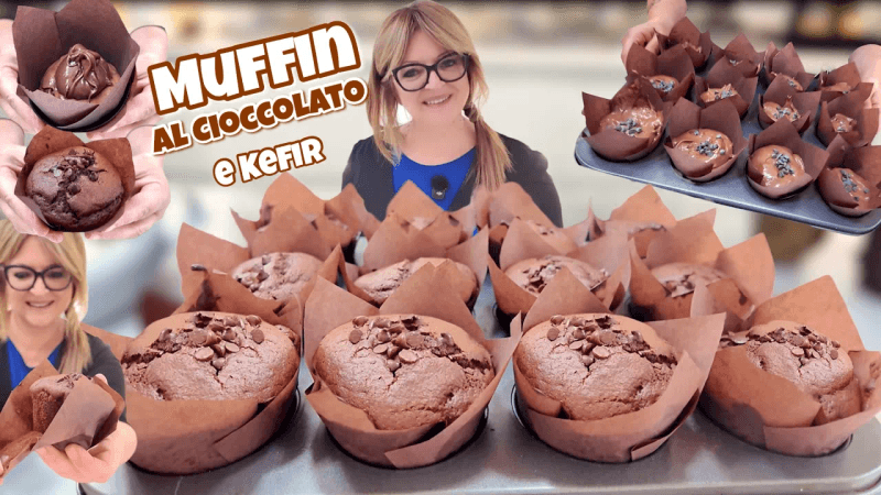 부드러운 속을 품은 초콜릿 머핀, 요거트 반죽으로 쉽고 빠르게 만들기 Thumbnail