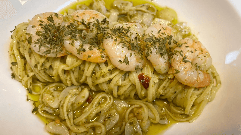 바질페스토 파스타 만들기 | 초간단 요리! 그냥 오일 파스타가 질린다면? 바질페스토 파스타로! / olive oil pasta / basil pasta : 수박한밥상 Thumbnail