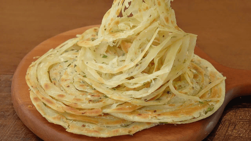 발효없이 만드는, 여러겹의 바삭한 플랫브레드, 갈릭 파라타 Thumbnail