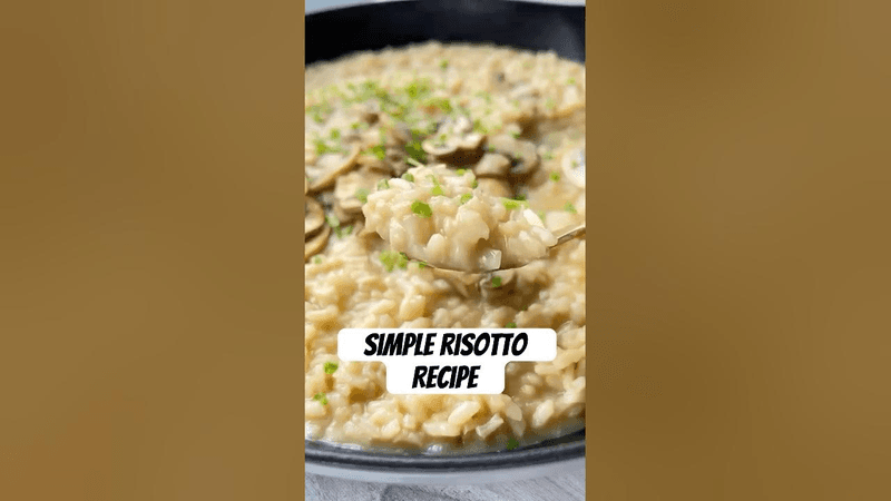 🍚 궁극적인 크림 리조또 레시피, 저항할 수 없는! ✨ #RisottoRecipe #RecipeShorts #Recipe Thumbnail