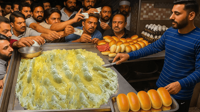 인도 길거리 음식 샤미 버거 Thumbnail