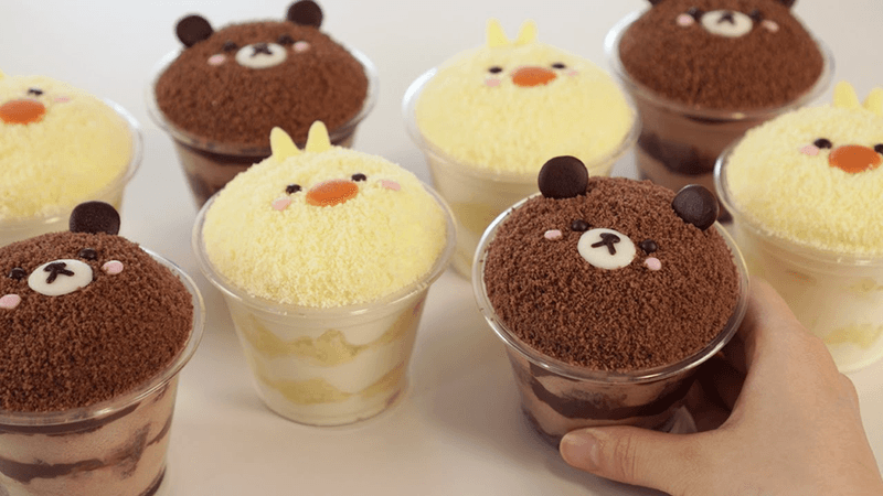 선물하기 너무 귀여운 동물 케이크 만들기🐻🐥 (종이컵계량, 에어프라이어) Thumbnail