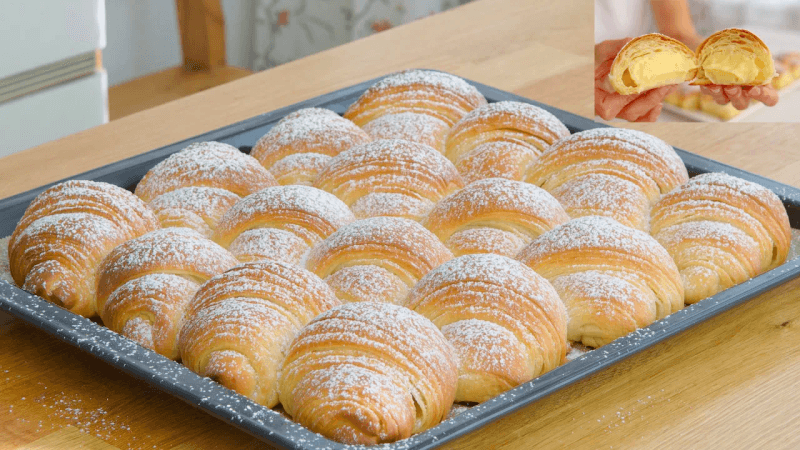 바닐라 크림을 넣은 브리오슈 키플리체 - 꼭 만들어봐야 할 롤 레시피 Thumbnail