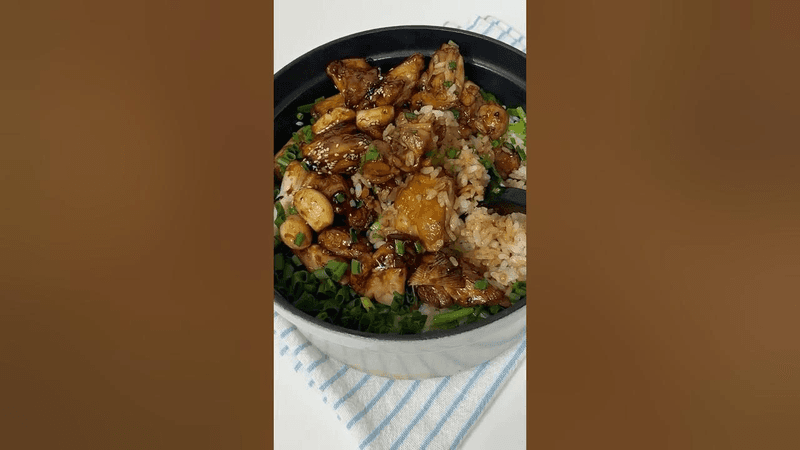 이 맛 반칙이다! 🍗데리야끼 치킨 솥밥레시피 Thumbnail