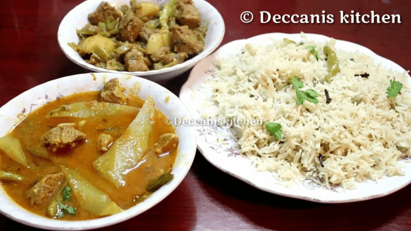 Hyderabadi Special Kaddu ka Dalcha, Baghara Khana and Gavar ki Phalli ka Sukha Salan Thumbnail