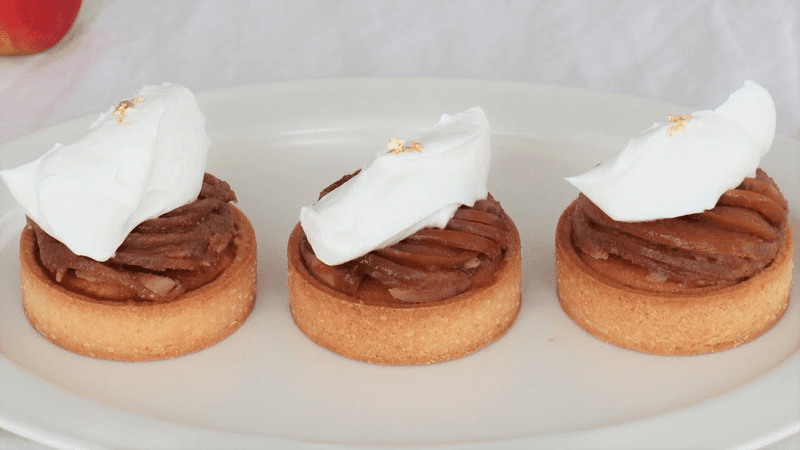 타르트타탱(Tarte tatin), 프랑스식 애플타르트 | 파트사블레, 아몬드크림, 카라멜사과조림 레시피 Thumbnail