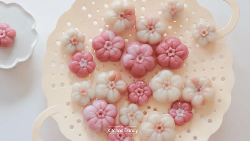 추석 꽃송편 너무 맛있어요🌸 집에서 예쁘게 만들기 꿀팁 대방출 옆구리 터지지않게.. Thumbnail