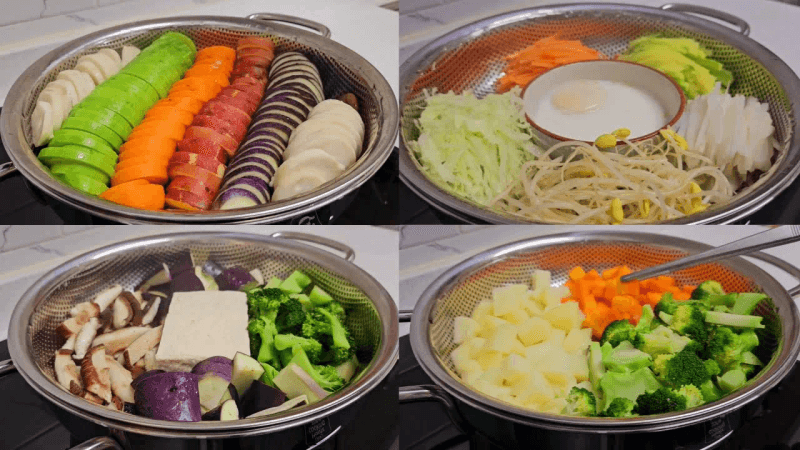 채소찜 이렇게 먹고 뱃살이 쏙 들어갔어요!! 2주만 먹어도 염증은 줄여주고 피부가 환해져요 (ft.채소찜 5가지 몰아보기) Thumbnail