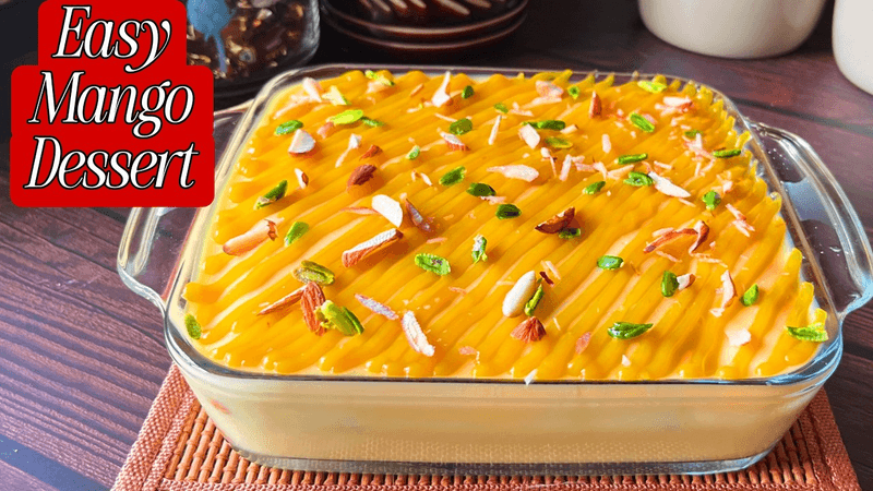 크림 없이 만드는 쉬운 망고 디저트 레시피 | 독특하고 빠르고 쉬운 디저트 레시피 | 차가운 망고 디저트 Thumbnail