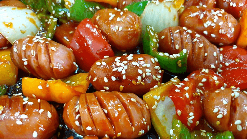 초간단! 핵꿀맛 [소세지 야채볶음] 내가 찾던 그 레시피 Thumbnail