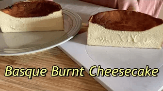 (한글 자막) [글루텐프리/노버터] 진짜 맛있는 크리미한 바스크 치즈케이크 Thumbnail