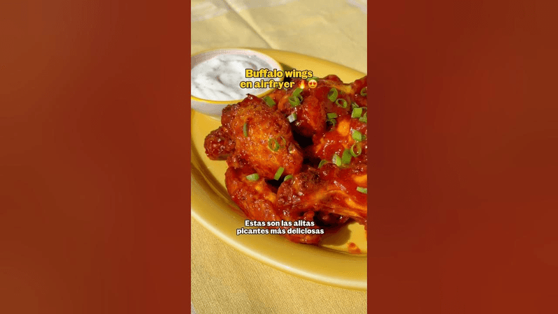 Alitas Búfalo: saludables, crujientes y en la airfryer 🔥 Thumbnail