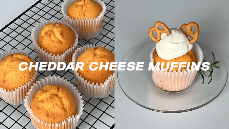 왕초보도 만들 수 있는 진한 황치즈 머핀 만들기🧡 Thumbnail