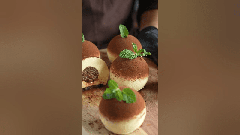 구형 티라미수 무스 케이크 #asmr #shorts #tiramisu #cooking #recipe Thumbnail