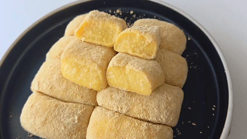 고소함 폭발! 영양가득 병아리콩찰떡 찹쌀가루없이 전자렌지 4분! Thumbnail