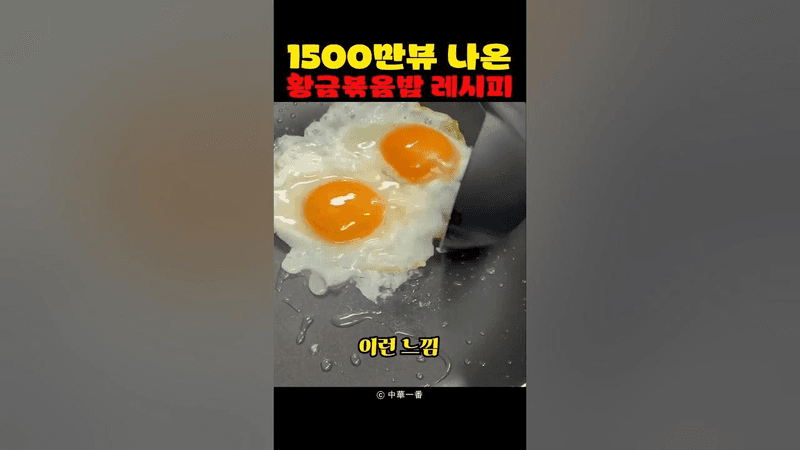 1500만뷰 나온 황금 볶음밥 레시피 Thumbnail
