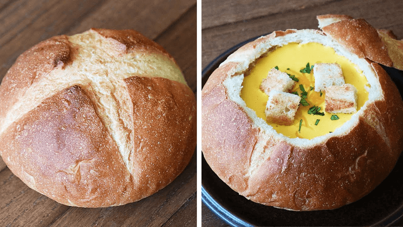 빵그릇을 수프에 콕 찍어먹으면 여기가 극락🤤 하드롤과 단호박수프 만들기 Thumbnail