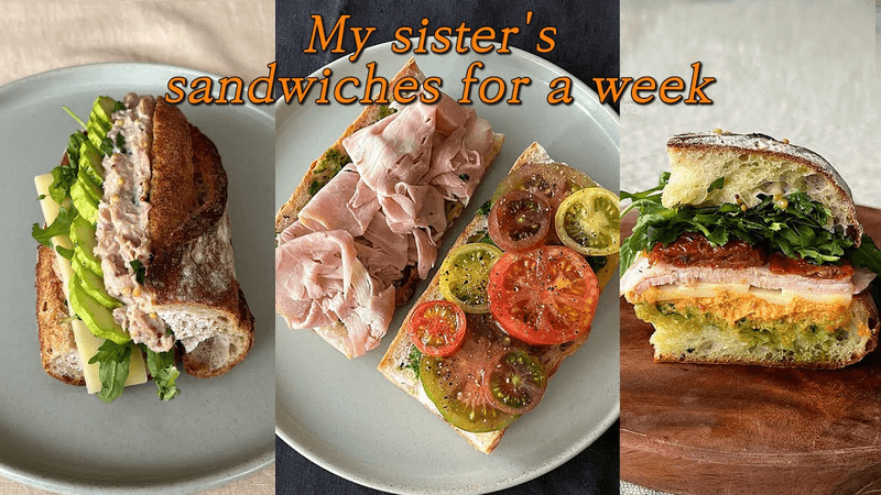 우런니 일주일 출근길 샌드위치 호다닥 도시락 Thumbnail