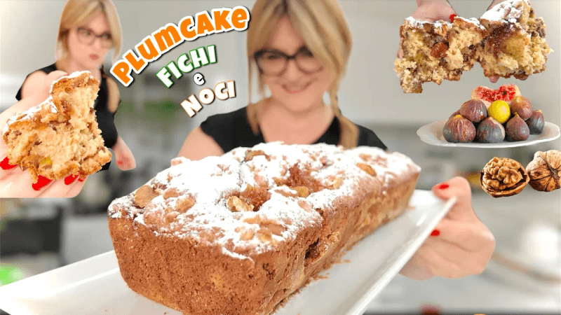 부드럽고 캐러멜화된 무화과와 호두 플럼케이크 Thumbnail