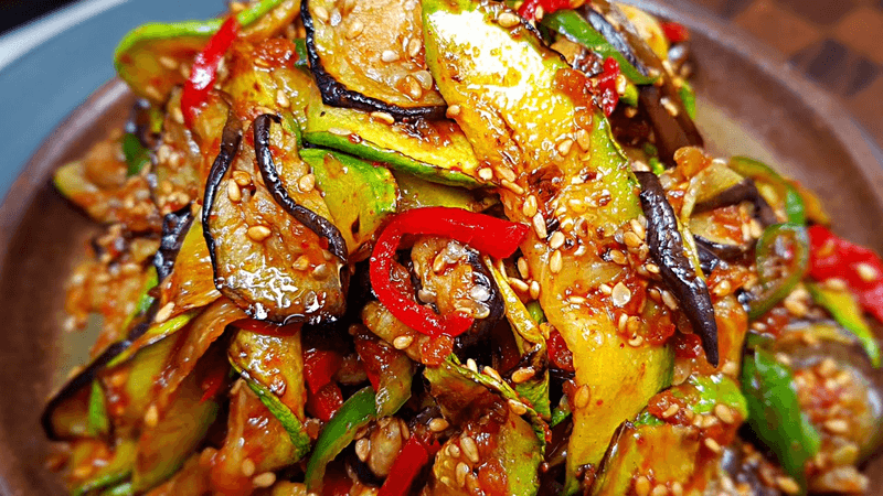 구운 애호박 가지무침 Thumbnail