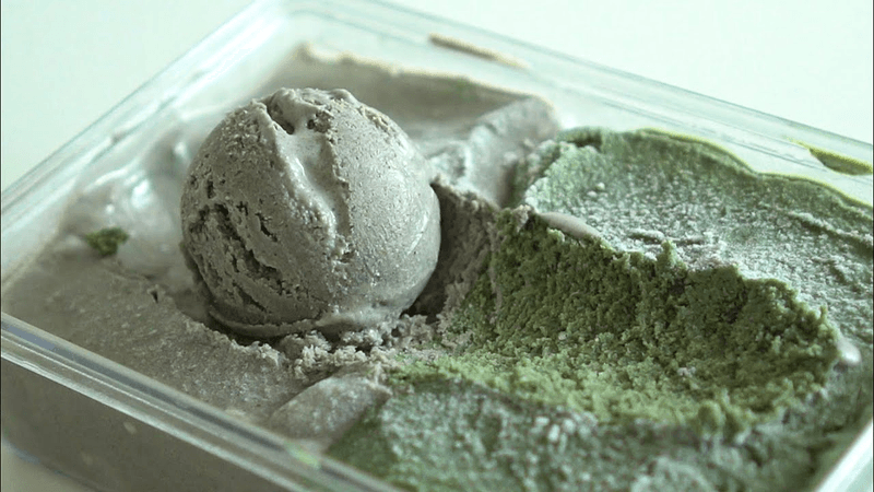 (3가지재료 황금비율) 쑥&흑임자 아이스크림. 기계없이 부드럽게 만드는 방법 Thumbnail