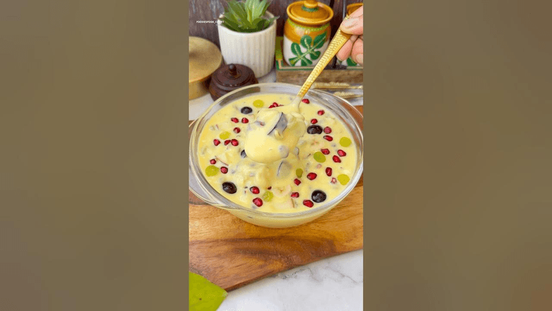 맛있는 과일 커스터드 레시피😍 #shorts #trending #custard #viralvideo Thumbnail