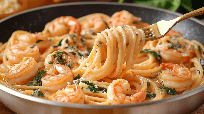 이렇게 맛있는 건 처음 먹어봐요! 입에서 녹는 크리미한 새우 파스타! Thumbnail