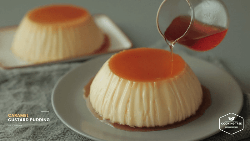 노오븐 카라멜 커스터드 푸딩 만들기 Thumbnail