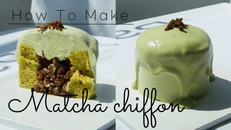 카페에서 잘 나가는 말차 쉬폰 케이크 레시피 공개 Thumbnail